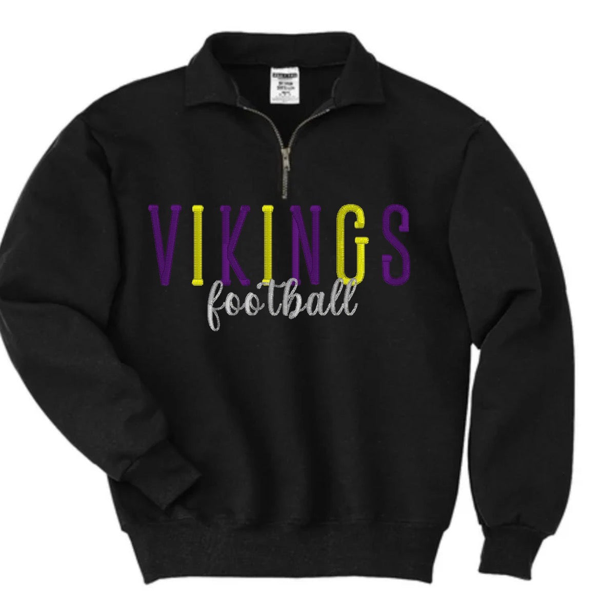 Vikings Custom Name Quarter Zip