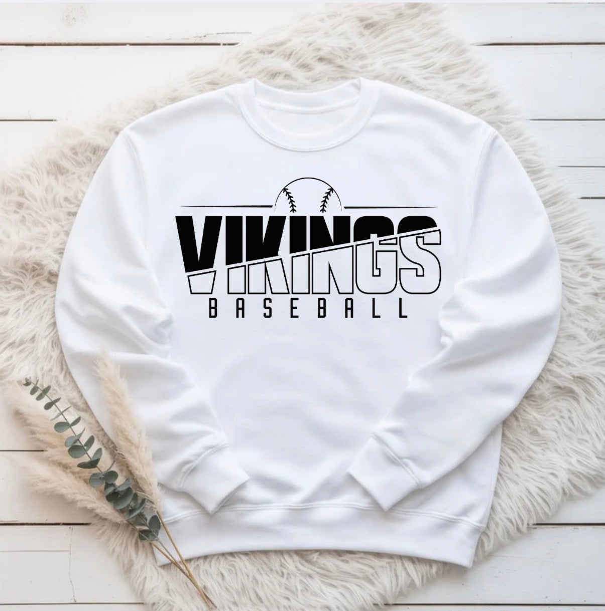 Vikings Baseball Split Design