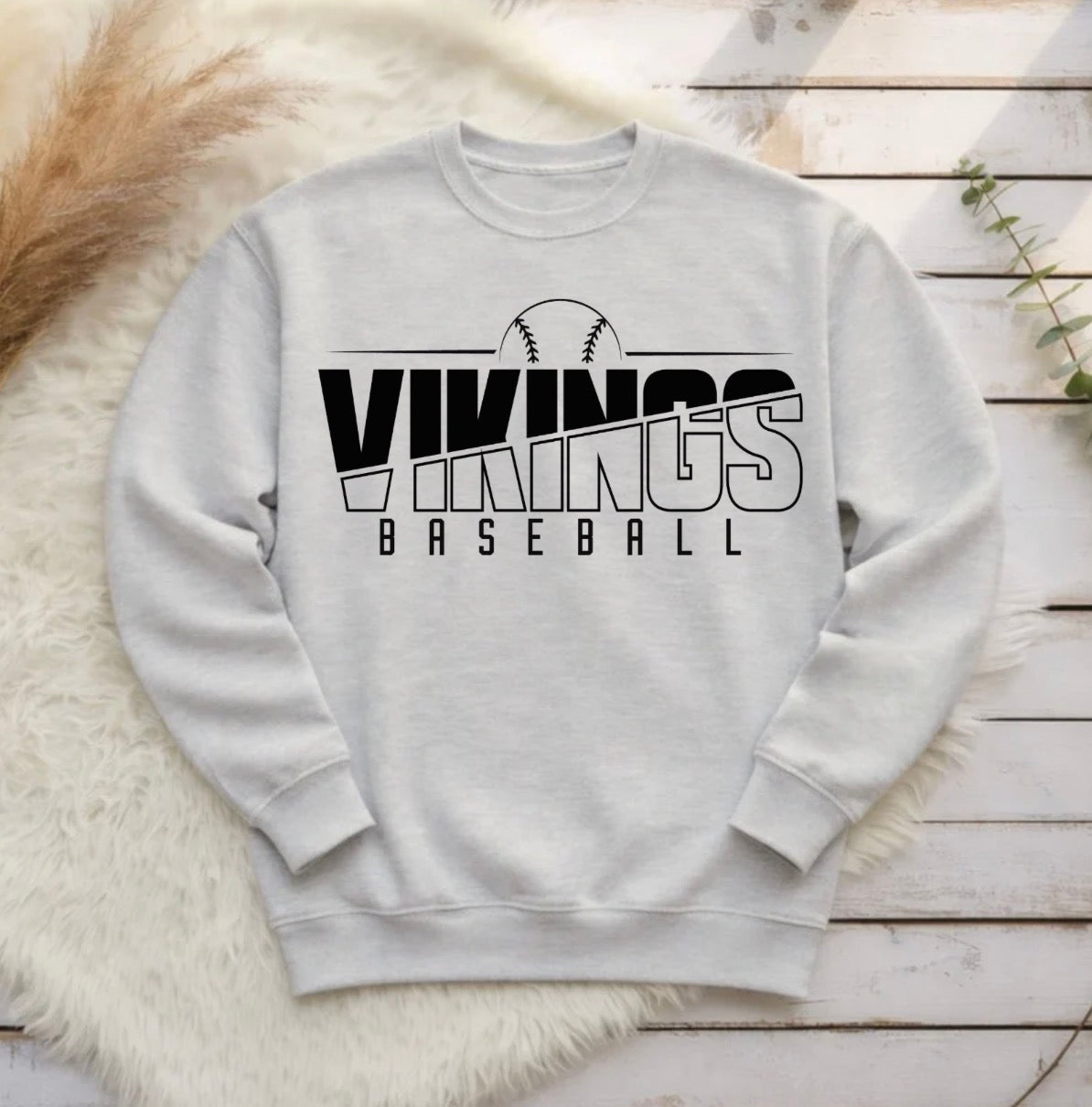 Vikings Baseball Split Design