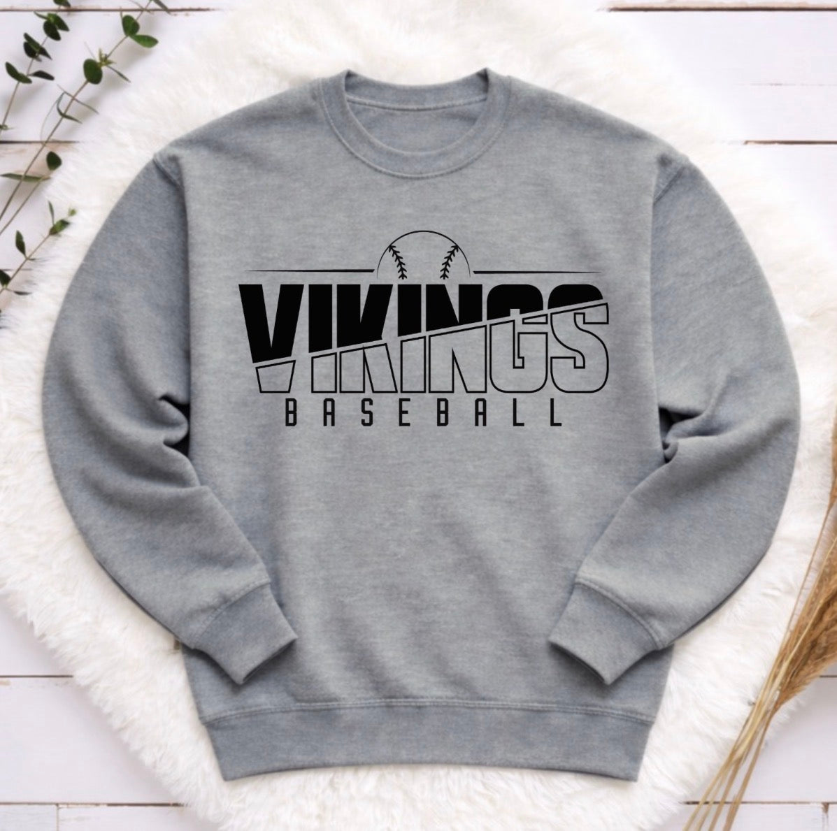 Vikings Baseball Split Design
