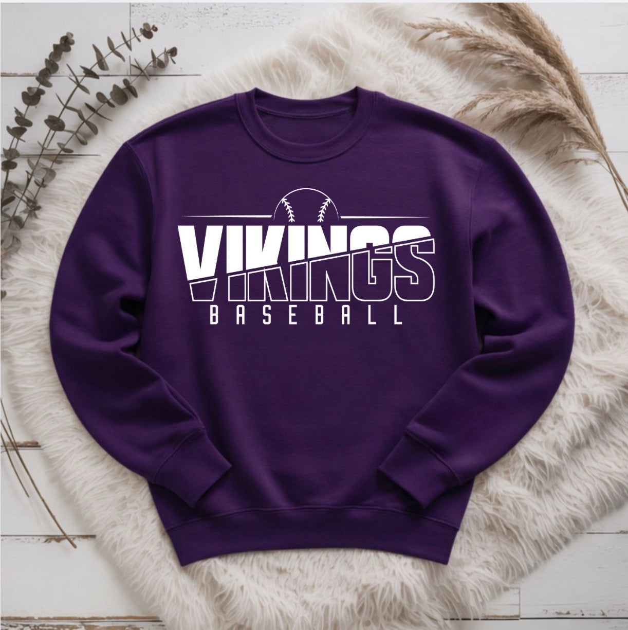 Vikings Baseball Split Design