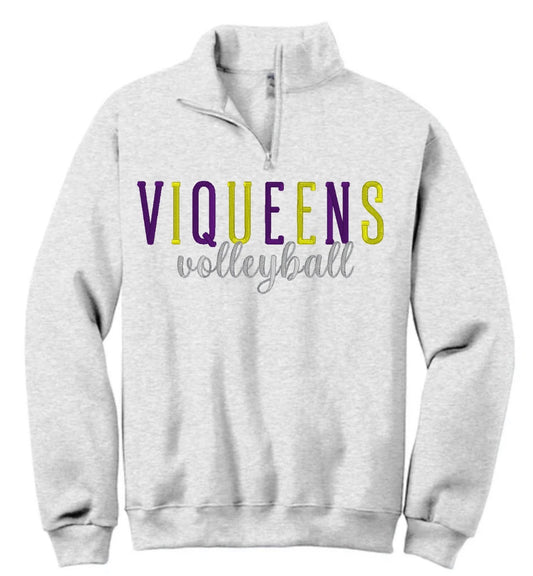 Viqueens Custom Name Quarter Zip